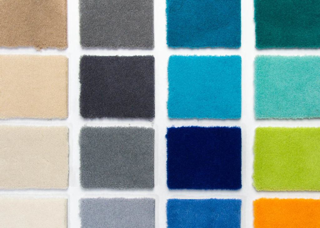 Teppichböden in verschiedenen Farben und Ausführungen